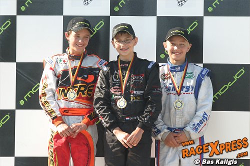 Drie toppers op podium